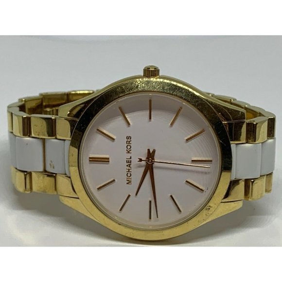 Michael Kors MK4295 Women\'s Two Tone Analog White main image 8